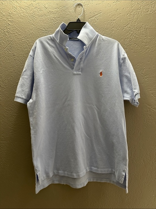 Ralph Lauren Other - Ralph Lauren Pale Blue Short Sleeve Polo with Orange Pony